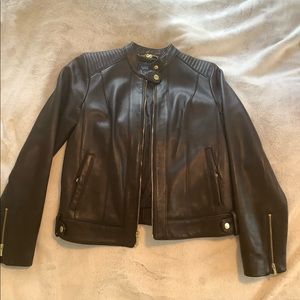 Cole Haan women’s leather jacket, Size M
